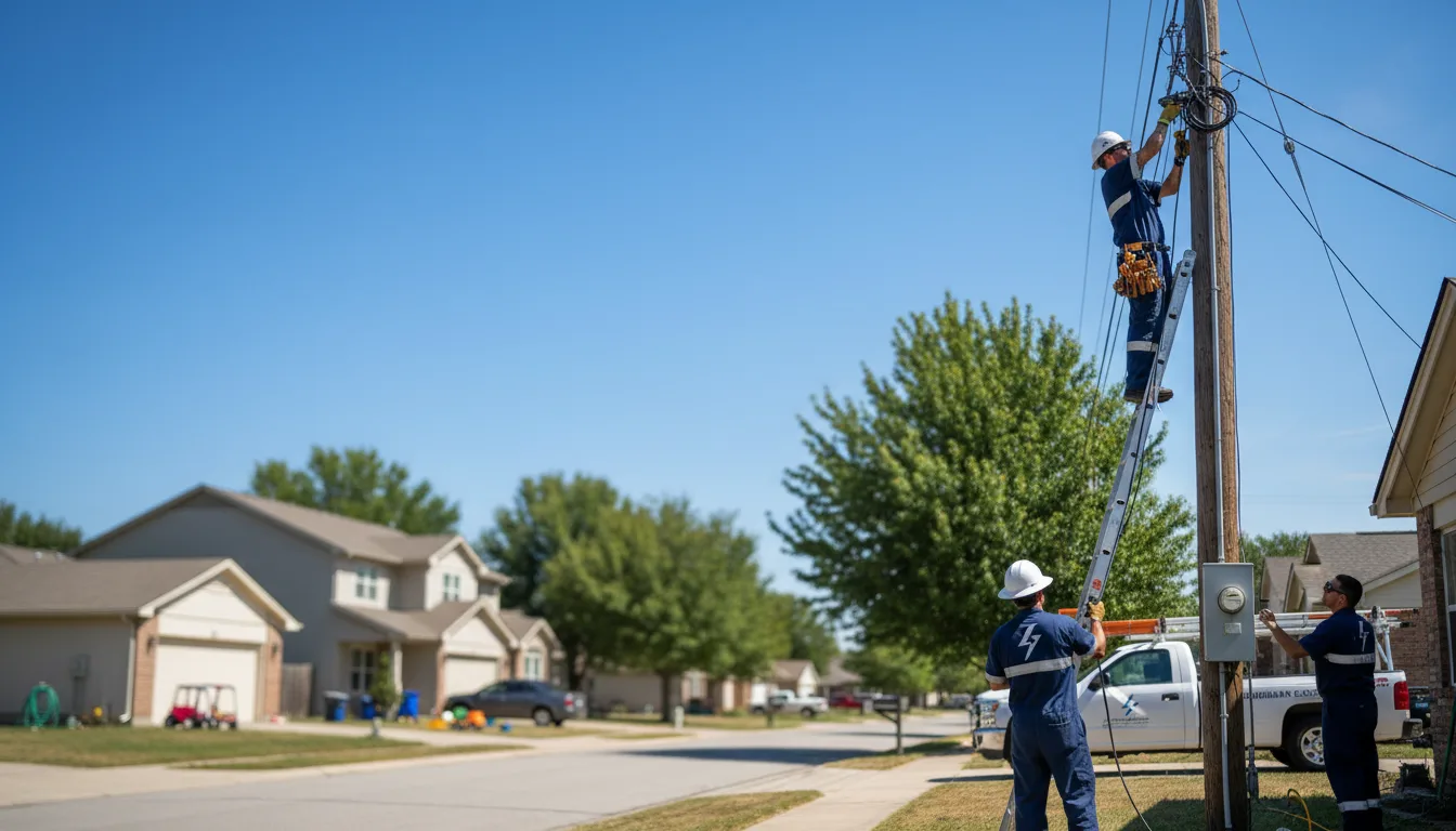 Residential electrician providing installation services in Summit Hill, PA